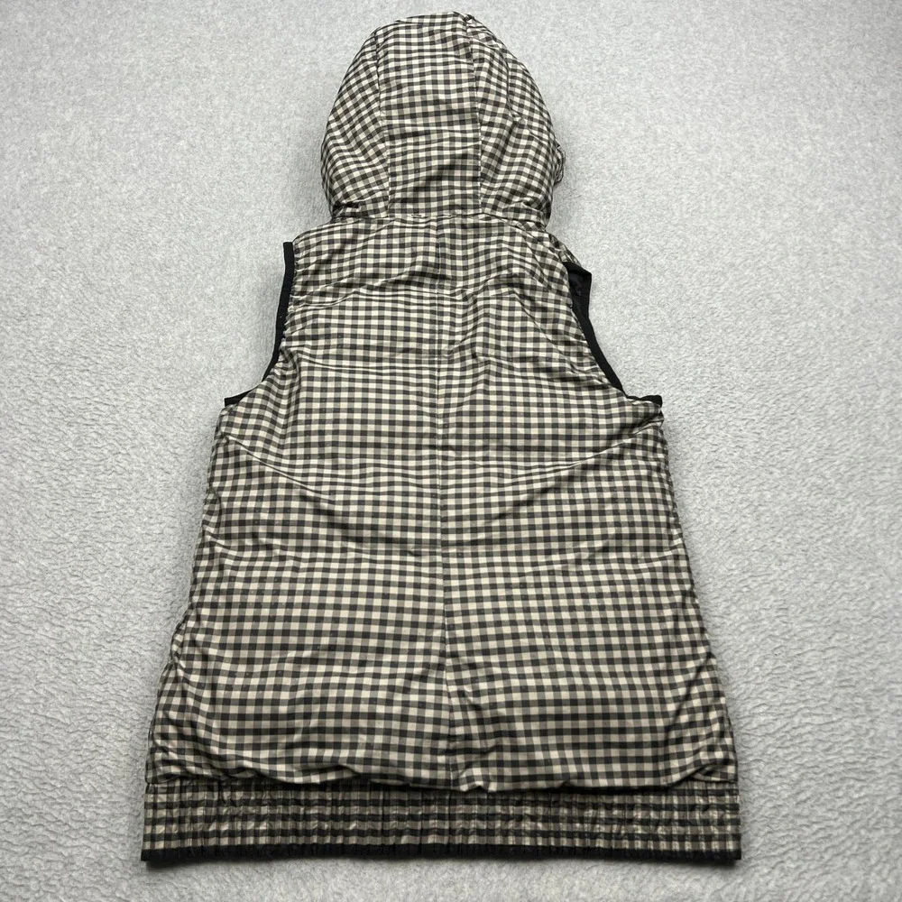 Lululemon Chilly Chill Puffy Vest Womens 6 Black Goose Down Reversible W4D68S